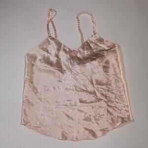 La Senza Soft Pink Cami With Braided Straps And A Small Flower Size S